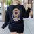 Anti Bullying Kindness Ninja School Teacher Student Women's Sweatshirt Back Print Black