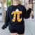 Apple Pi Pie Pun Math Teacher Pi Day 2020 Women's Sweatshirt Back Print Black Apple Pi Pie Pun Math Teacher Pi Day 2020 Women's Sweatshirt Back Print Black