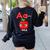 A Is For Apple Pre-K Kindergarten Teacher Student Women's Sweatshirt Back Print Black A Is For Apple Pre-K Kindergarten Teacher Student Women's Sweatshirt Back Print Black