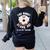 Art Teacher Halloween Donut Lover Costume Kawaii Monster Women's Sweatshirt Back Print Black Art Teacher Halloween Donut Lover Costume Kawaii Monster Women's Sweatshirt Back Print Black