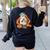 Art Teacher Painting Brushes Retro Pumpkin Ghost Artist Women's Sweatshirt Back Print Black Art Teacher Painting Brushes Retro Pumpkin Ghost Artist Women's Sweatshirt Back Print Black