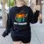 Art Teacher Pumpkin Halloween Night Men Women Women's Sweatshirt Back Print Black Art Teacher Pumpkin Halloween Night Men Women Women's Sweatshirt Back Print Black