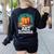 Art Teacher Pumpkin Painting Halloween Costume Women's Sweatshirt Back Print Black