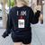Art Teacher T-Shirt I Am The Glue Women's Sweatshirt Back Print Black
