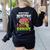 Assistant Principals Love Brains Zombie Teacher Halloween Women's Sweatshirt Back Print Black