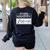 Avoid Negativity Math Teacher Women's Sweatshirt Back Print Black