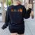 Back To School Cute Hungry Lover Fruits Teacher Women's Sweatshirt Back Print Black