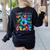 Back To School Eighth 8th Grade Tie Dye Typography Teacher Women's Sweatshirt Back Print Black Back To School Eighth 8th Grade Tie Dye Typography Teacher Women's Sweatshirt Back Print Black