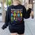Battery Life Of Daycare Provider Childcare Teacher Women's Sweatshirt Back Print Black
