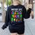 Battery Life Of a Preschool School Teacher School Week Women's Sweatshirt Back Print Black Battery Life Of a Preschool School Teacher School Week Women's Sweatshirt Back Print Black
