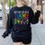 Battery Life Of A Teacher School Teacher Appreciation Women's Sweatshirt Back Print Black Battery Life Of A Teacher School Teacher Appreciation Women's Sweatshirt Back Print Black