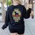 Best Dog Father Dad Vintage Boston Terrier For Men Women Women's Sweatshirt Back Print Black