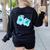 Biology T Shirts Science Biology Teacher Idea Women's Sweatshirt Back Print Black