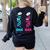 Biology Teacher DNA RNA Student Science Biologist Men Women Women's Sweatshirt Back Print Black Biology Teacher DNA RNA Student Science Biologist Men Women Women's Sweatshirt Back Print Black