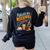Biology Teacher Science Fueled By Mitochondria Coffee Women's Sweatshirt Back Print Black