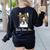 Birthday And Mother's Day -Boston Terrier Mom Women's Sweatshirt Back Print Black