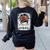 Bleached Teacher Para Life Paraprofessional Cute Messy Bun For Men Women Girls Kids Women's Sweatshirt Back Print Black
