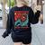 Boho Flower ESL Teacher Kindness Comes In Many Languages Women's Sweatshirt Back Print Black Boho Flower ESL Teacher Kindness Comes In Many Languages Women's Sweatshirt Back Print Black