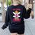 The Book Fairy Reading Teacher Librarian T-Shirt Women's Sweatshirt Back Print Black