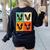 Bostie Dog Lover Boston Terrier With Sunglasses For Men Women Girls Kids Women's Sweatshirt Back Print Black