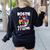Boston Terrier Bostie Dog Breed Pet Bostie Mom Women's Sweatshirt Back Print Black