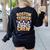 Boston Terrier Crew Cartoon For Dog Owner Pet Boston Terrier Women's Sweatshirt Back Print Black