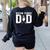 Boston Terrier Dad Of A Bostie Dad Bostie Father Women's Sweatshirt Back Print Black