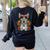 Boston Terrier Dia De Los Muertos Day Of The Dead Dog Skull For Men Women Kids Women's Sweatshirt Back Print Black