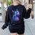 Boston Terrier Dog For a Boston Terrier Mom Women's Sweatshirt Back Print Black