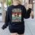 Boston Terrier Grandpa Dog Lover Father's Day Premium Women's Sweatshirt Back Print Black