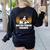 Boston Terrier Grandpa Dog Owner Boston Terrier Women's Sweatshirt Back Print Black