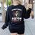 Boston Terrier Groovy World's Best Boston Mom Women's Sweatshirt Back Print Black