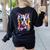 Boston Terrier Lover Pop Art Color Boston Terrier Dog For Men Women Girls Kids Women's Sweatshirt Back Print Black