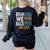 Bruh We Back Bruh No Cap We'Re Back Teacher Student Women's Sweatshirt Back Print Black Bruh We Back Bruh No Cap We'Re Back Teacher Student Women's Sweatshirt Back Print Black