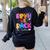 Bruh We Back Teachers First Day Back To School Teachers Women's Sweatshirt Back Print Black Bruh We Back Teachers First Day Back To School Teachers Women's Sweatshirt Back Print Black