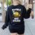 Bumble Bee Squad Honey Bumblebee Teacher Team Group Women's Sweatshirt Back Print Black Bumble Bee Squad Honey Bumblebee Teacher Team Group Women's Sweatshirt Back Print Black
