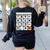 Calculator Easy Halloween Costume For Math Teacher Women's Sweatshirt Back Print Black Calculator Easy Halloween Costume For Math Teacher Women's Sweatshirt Back Print Black