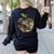 Camo Apple Camouflage Clothing School Student Camo Teacher Men Women Kids Women's Sweatshirt Back Print Black