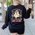 You Can't Scare Me Im A 2nd-Grade Boo Crew Teacher Halloween Women's Sweatshirt Back Print Black