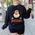 You Can't Scare Me I Teach Daycare Teacher Halloween Ghost Women's Sweatshirt Back Print Black