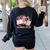 Can't Talk Right Now Doing Teacher Stuff Teacher Stuff Women's Sweatshirt Back Print Black
