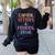 Capital Letters And Periods Bruh Bruh Teacher Women Women's Sweatshirt Back Print Black