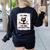 Cat It's Fine I'm Fine Everything Is Fine Teacher Life Women's Sweatshirt Back Print Black Cat It's Fine I'm Fine Everything Is Fine Teacher Life Women's Sweatshirt Back Print Black