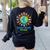Celebrate Diversity Everyday Teachers & School Student Women's Sweatshirt Back Print Black Celebrate Diversity Everyday Teachers & School Student Women's Sweatshirt Back Print Black