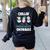 Chillin' With My Preschool Snowmies Teacher Christmas Men Women Kids Women's Sweatshirt Back Print Black Chillin' With My Preschool Snowmies Teacher Christmas Men Women Kids Women's Sweatshirt Back Print Black