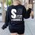 Christian Teacher S Is For Sunday School Essentials Women's Sweatshirt Back Print Black