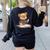 Classroom Fun With Teddy Bear Teacher Women's Sweatshirt Back Print Black Classroom Fun With Teddy Bear Teacher Women's Sweatshirt Back Print Black