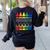Colorful Crayon Kindergarten Team Tee For Teachers Students Men Women Kids Women's Sweatshirt Back Print Black