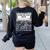 Composition Book Notebook Teachers Matching Group Halloween Women's Sweatshirt Back Print Black Composition Book Notebook Teachers Matching Group Halloween Women's Sweatshirt Back Print Black