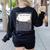 Composition Notebook Costume Adult Halloween For Teacher Women's Sweatshirt Back Print Black Composition Notebook Costume Adult Halloween For Teacher Women's Sweatshirt Back Print Black